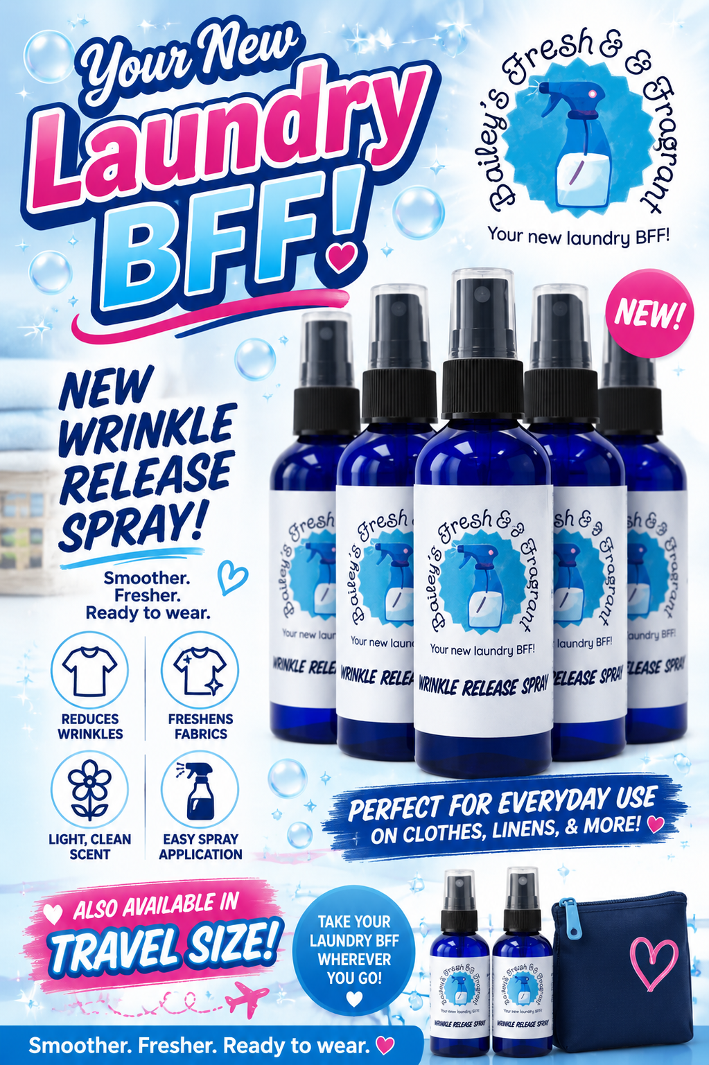 NEW! Travel size Wrinkle Release Spray